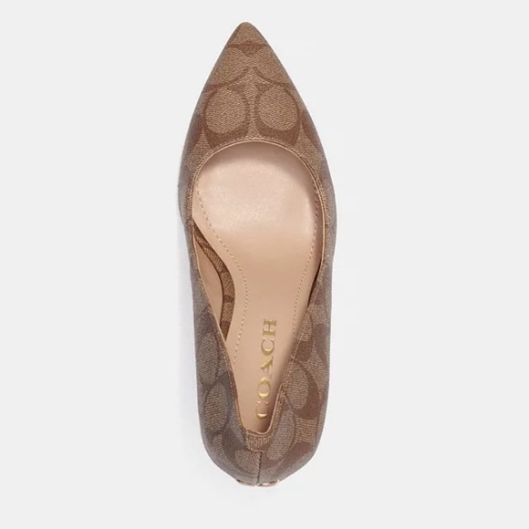 COACH Wiley Pump In Signature Canvas - Picture 2 of 3